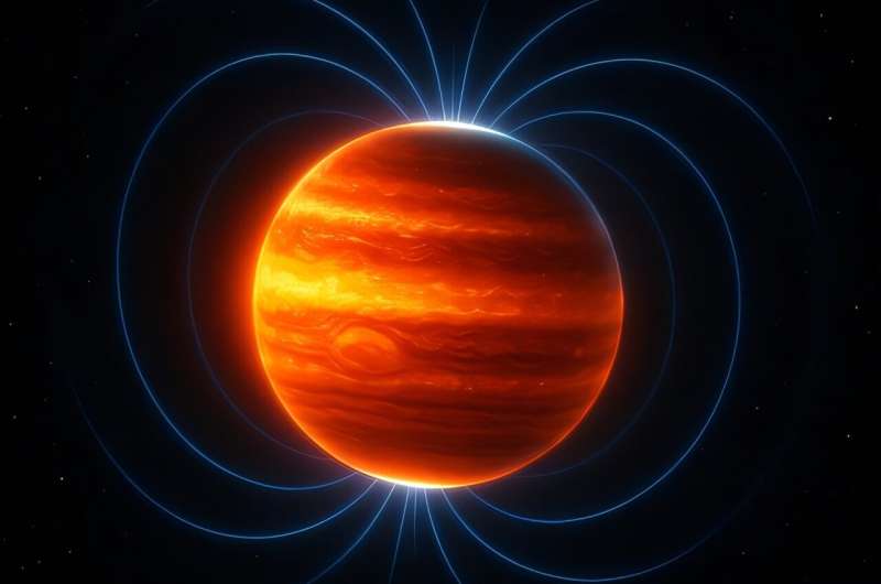 Jupiter was formerly twice its current size and had a much stronger magnetic field