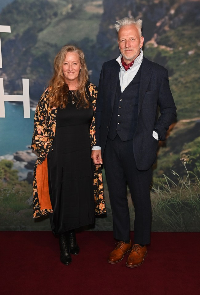 Raynor Winn and Moth Winn at a film screening.