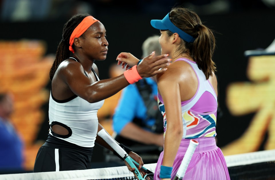 Gauff and Raducanu will meet for just the second time on Monday