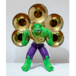 The green Hulk surrounded by Tubas.