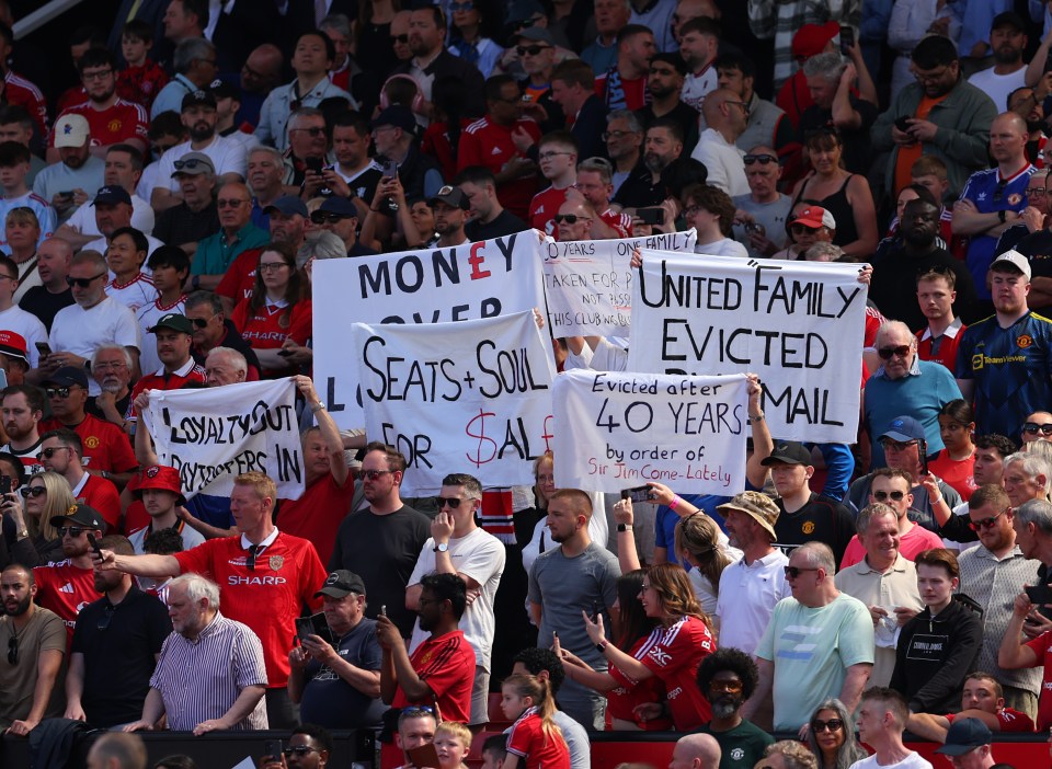 Man United fans are furious with results on the pitch as well as what's going on off the pitch