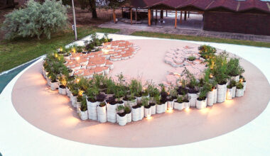 mario cucinella 3D prints flower-shaped amphitheater in venice
