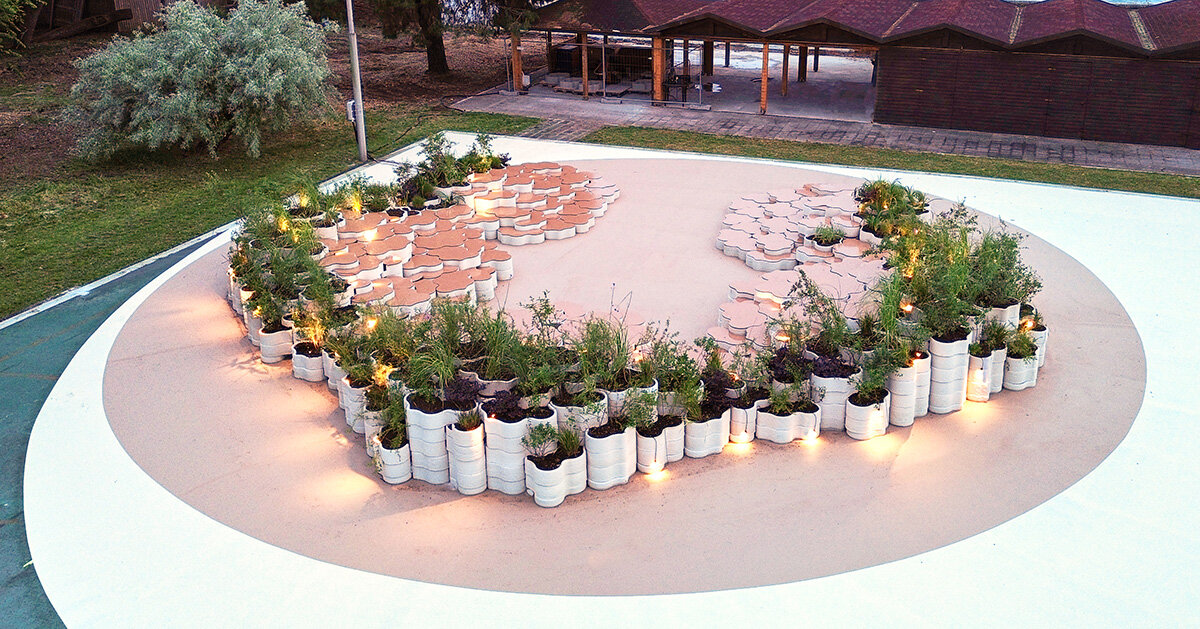 mario cucinella 3D prints flower-shaped amphitheater in venice