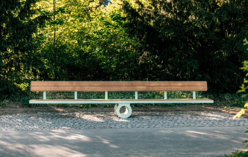 martin binder installs park bench in germany that only works with mutual effort