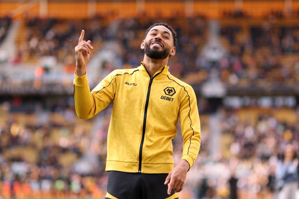 Cunha made his final appearance for Wolves on Sunday