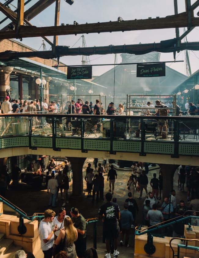 Meatopia food market.
