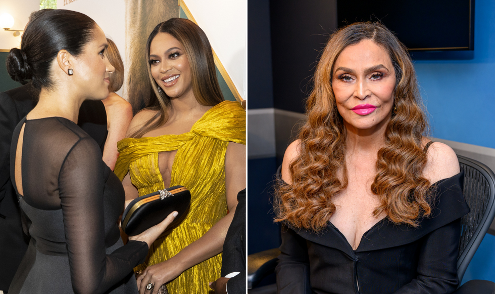 Meghan Markle, Beyonce and Tina Knowles