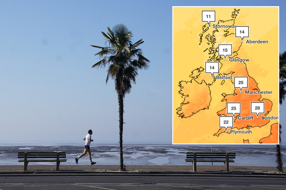 Met Office hottest May Day