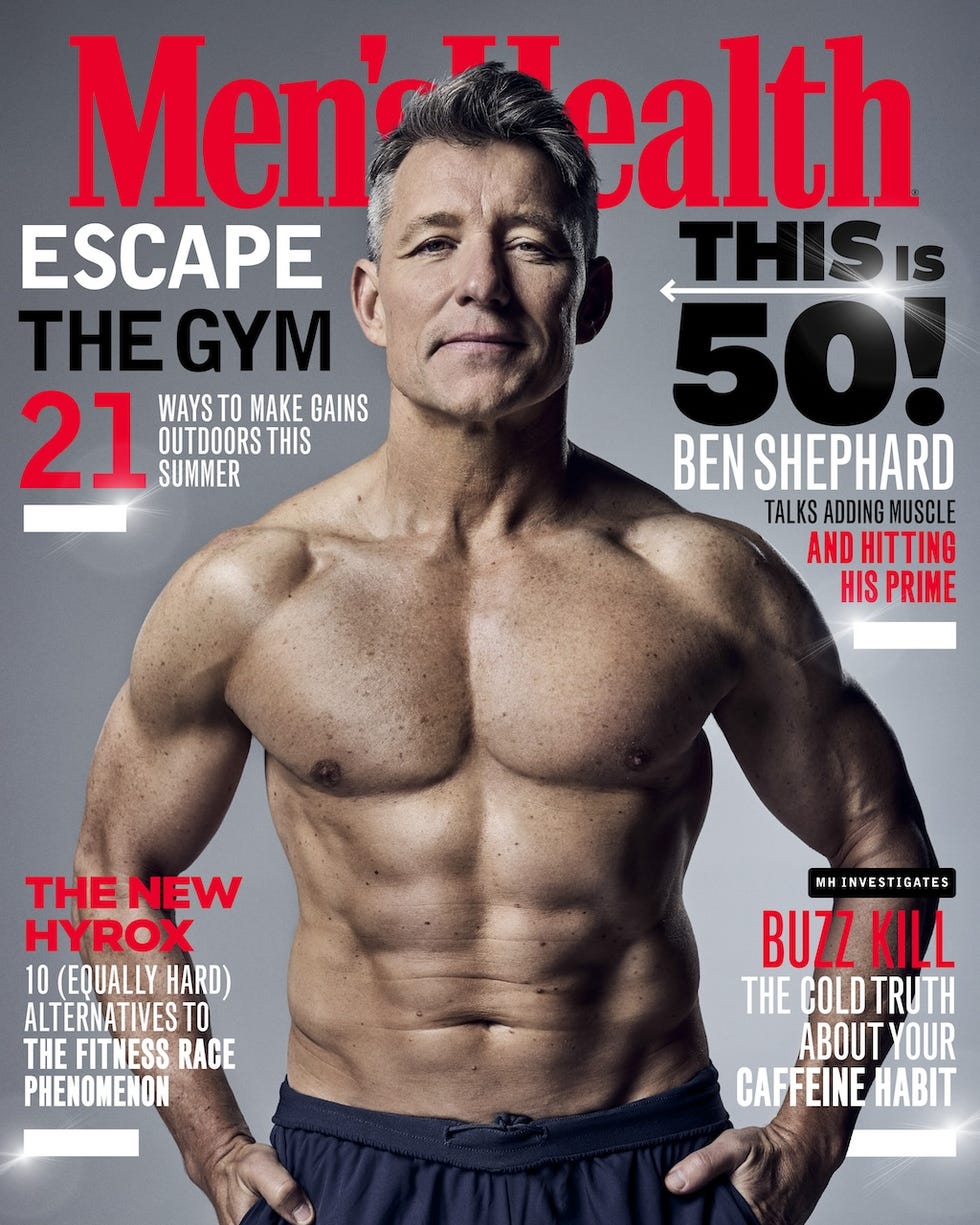 cover of mens health magazine featuring fitness themes and articles