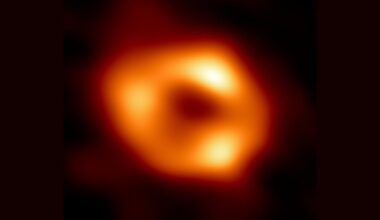The first-ever image of Sagittarius A*, the supermassive black hole at the center of our galaxy.