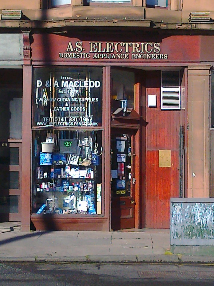 A.S. Electrics, a domestic appliance engineer shop in Glasgow, is closing after more than 40 years.