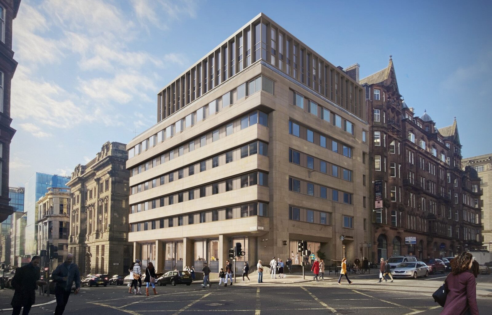 Glasgow student apartments return with a streamlined roofscape : May 2025 : News : Architecture in profile the building environment in Scotland