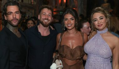 Sam Thompson and Samie Elishi cosy up in first photo together amid dating rumours at Olivia Attwood's glam bash