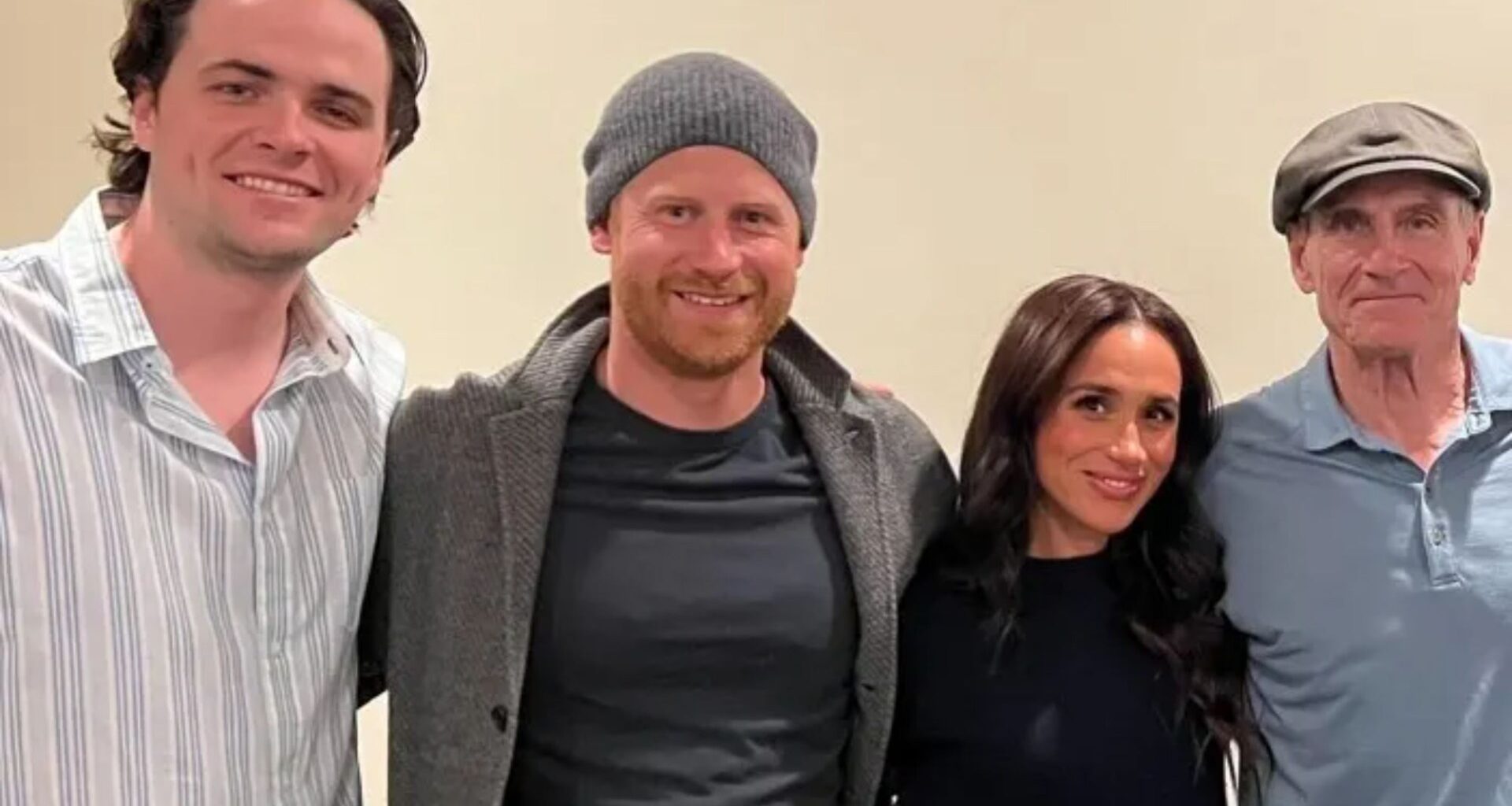 Meghan Markle and beanie-wearing Prince Harry attend famous singer-songwriter's gig - and even get a signed book