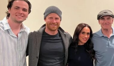 Meghan Markle and beanie-wearing Prince Harry attend famous singer-songwriter's gig - and even get a signed book