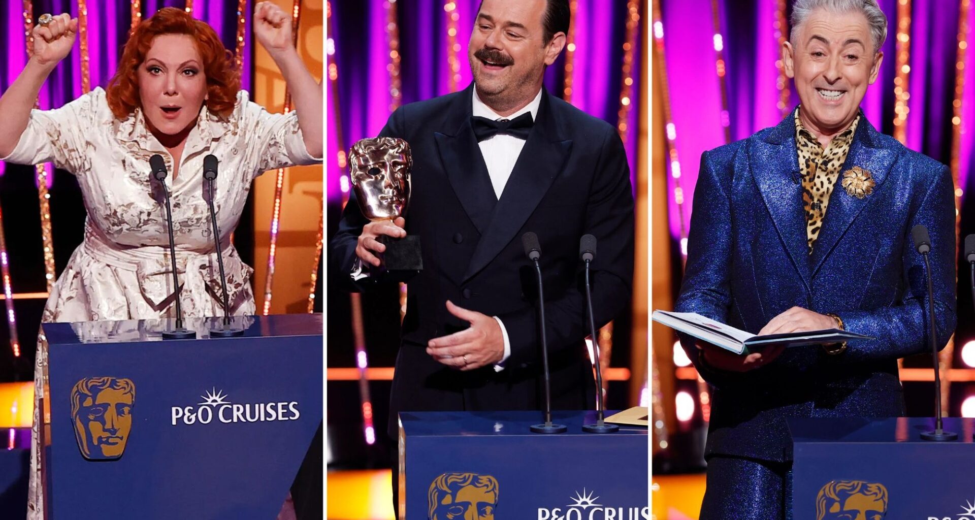 Danny Dyer, Sophie Willan and Alan Cumming cause chaos as sweary Bafta speeches cut from show