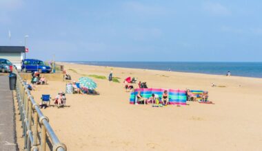 Man, 60, dies after 'getting into difficulty' in water while rescuing two 'distressed' children at popular UK beach