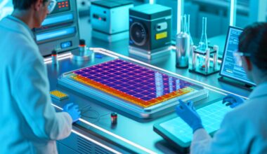 Illustration of next-generation betavoltaic cell with perovskite absorber layer and radioactive isotope electrode (AI-generated, unrealistic). Credit: Ideogram.