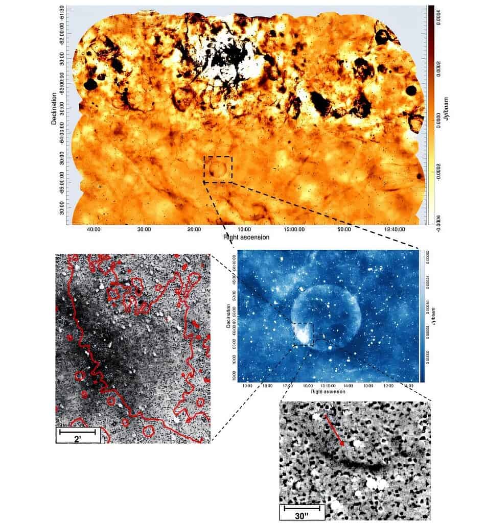 Images of the region where Teleios is observed