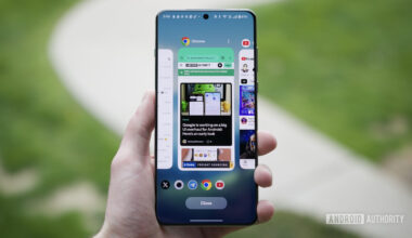 Recent apps page on a OnePlus phone.