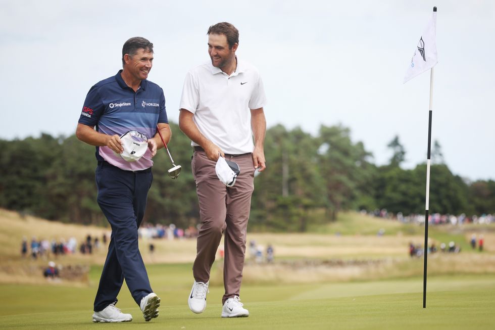 Padraig Harrington and Scottie Scheffler