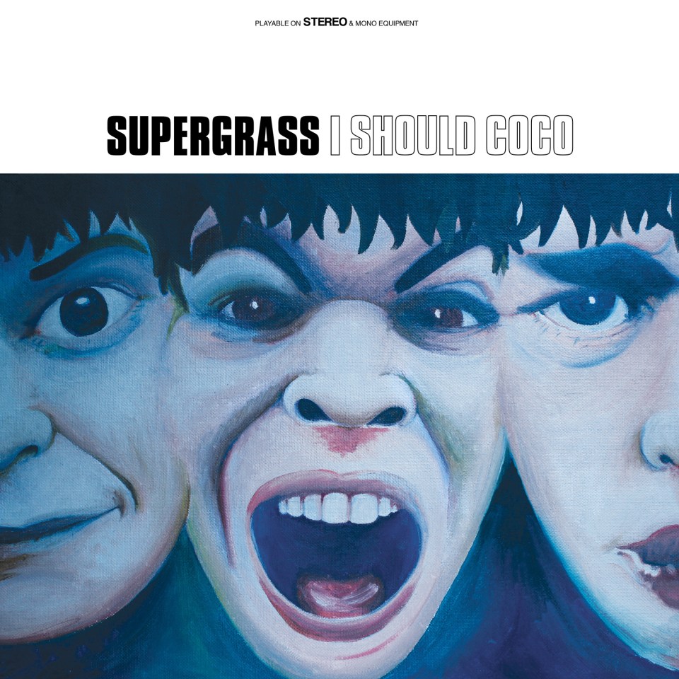 Illustration of Supergrass's "I Should Coco" album cover.