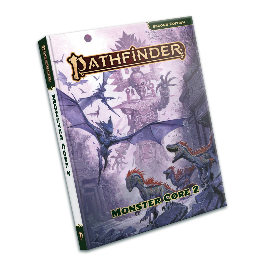 Paizo cover art for Pathfinder book Monster Core 2