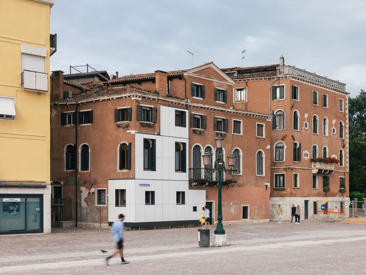 Pavilion of Estonia Let Me Warm You Biennale Architettura 2025 / Keiti Lige + Elina Liiva + Helena Männa - Exterior Photography, Windows, Facade