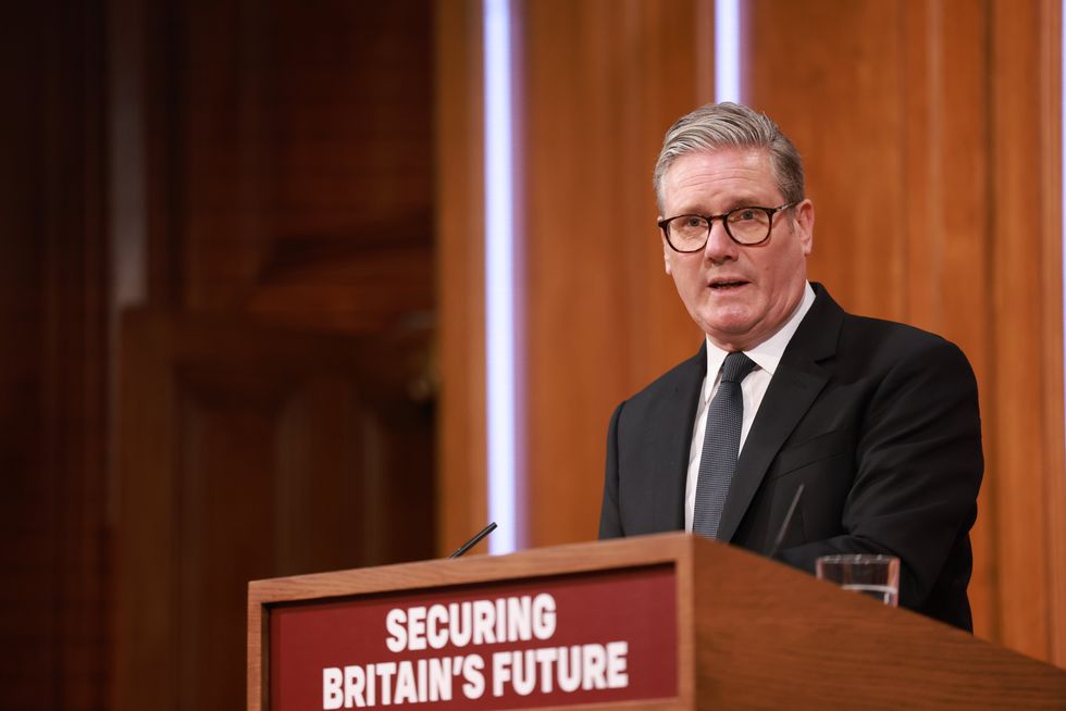 Prime Minister Sir Keir Starmer speaking during a press conference on the Immigration White Paper