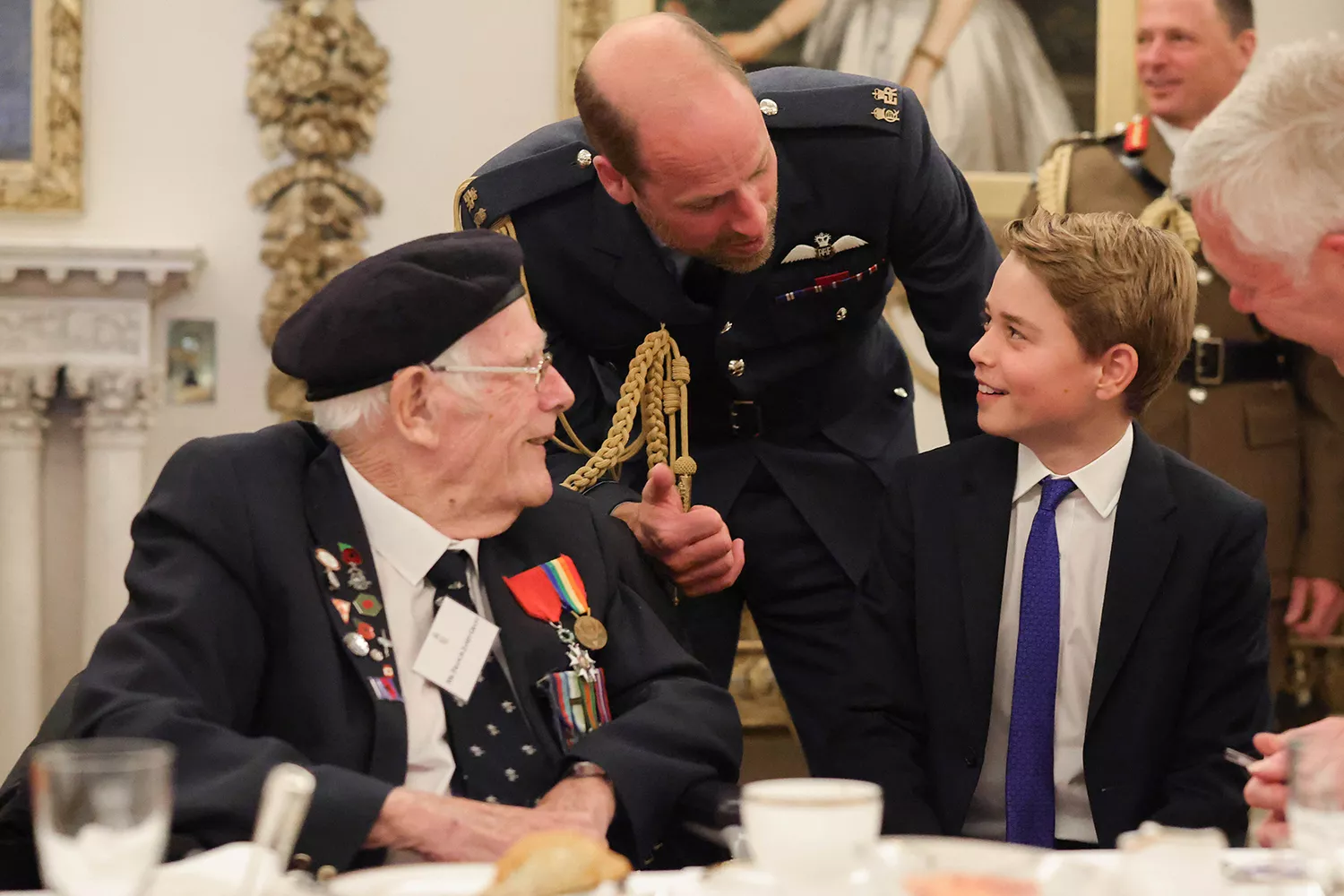 The Prince and Princess of Wales attend a tea party hosted by The King, Patron of the Royal British Legion, and The Queen for veterans and members of the Second World War generation