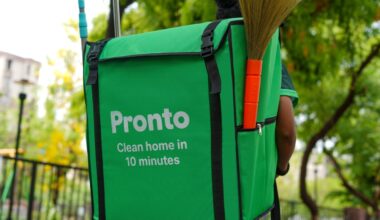Pronto branded pack of cleaning supplies