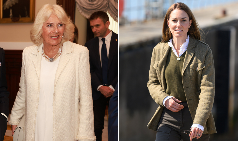 Queen Camilla and Princess Kate