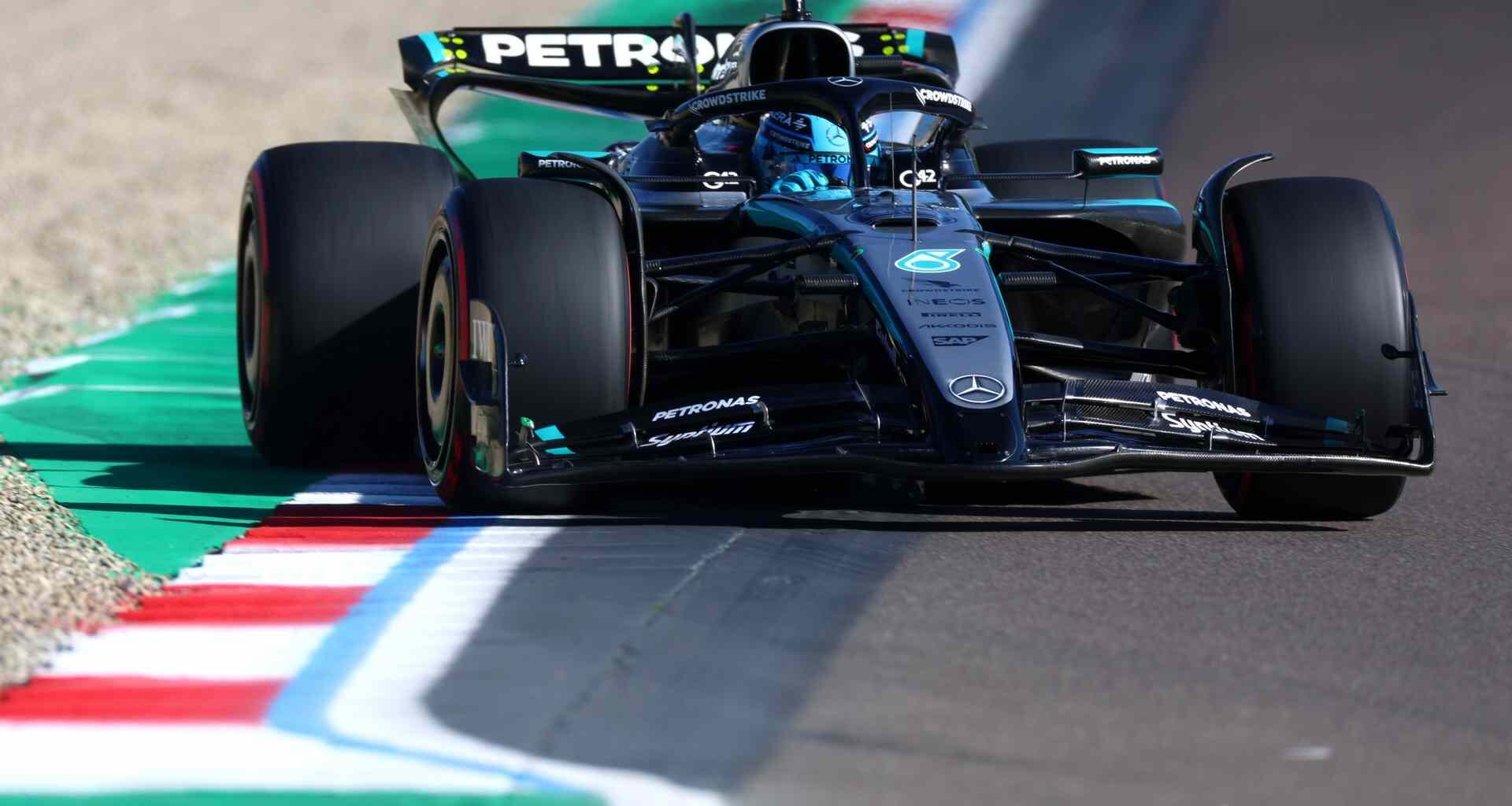George Russell, Mercedes, Imola, 2025
