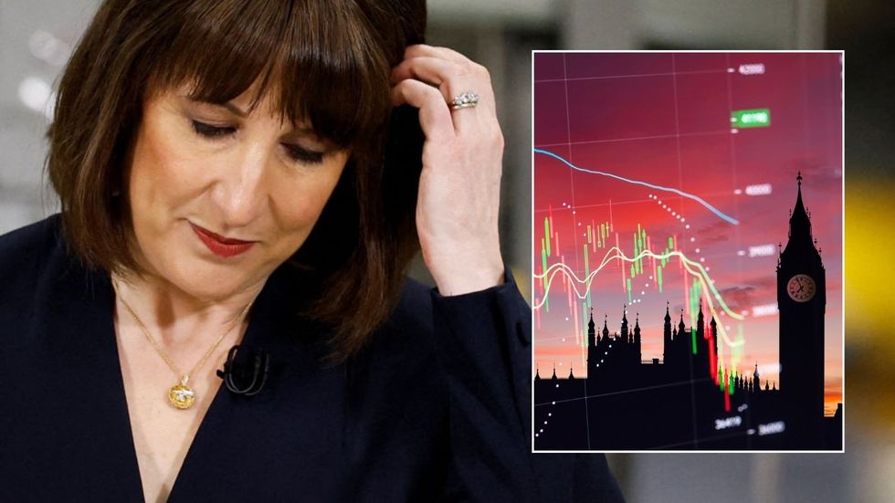 Rachel Reeves and economy chart