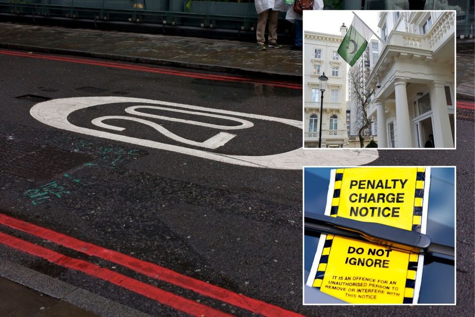 Red route, Pakistan High Commission and a penalty charge notice