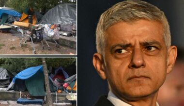 Sadiq Khan defends 'migrant camp' on London's billionaire row by championing 'diversity'