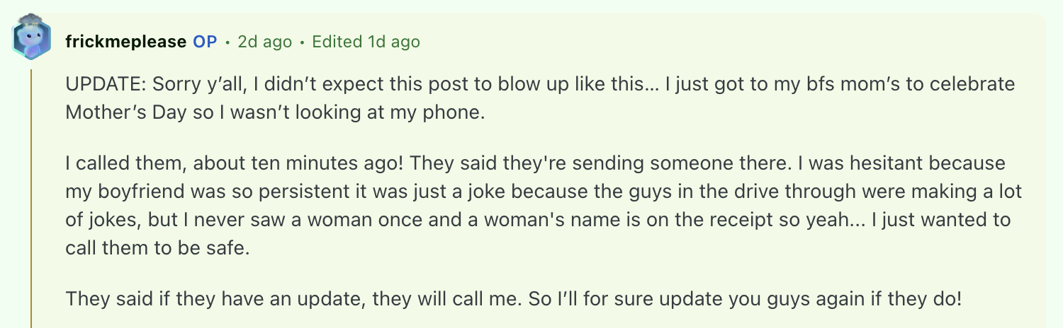 Shocked Customer Turns to Internet After Finding Help Written on 
