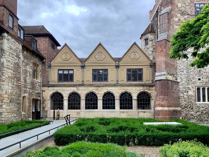The front of historic building, The Charterhouse