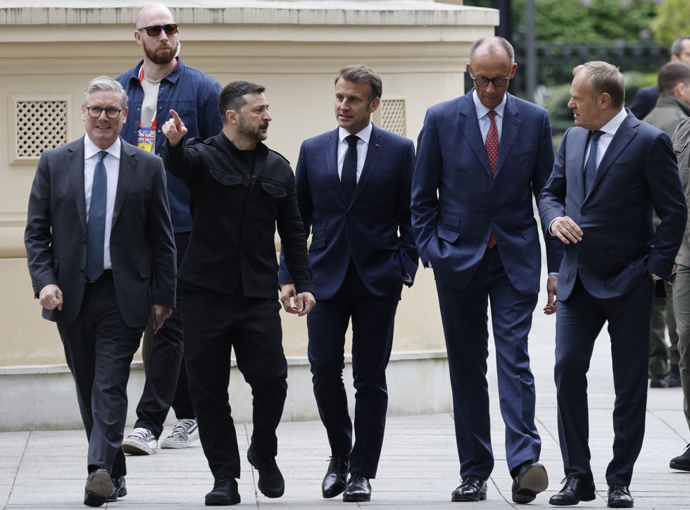 Sir Keir, Mr Macron, Mr Tusk and Mr Merz visited Ukraine