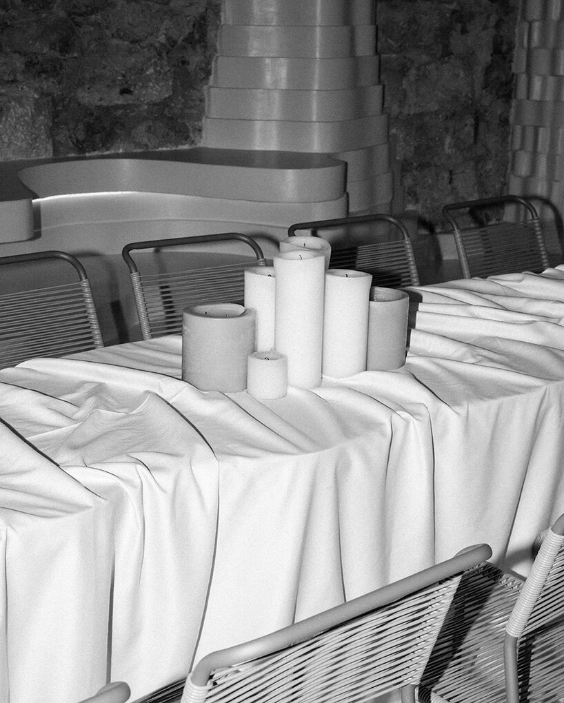 snarkitecture sculpts creamy contours into canyon-like athens burger spot