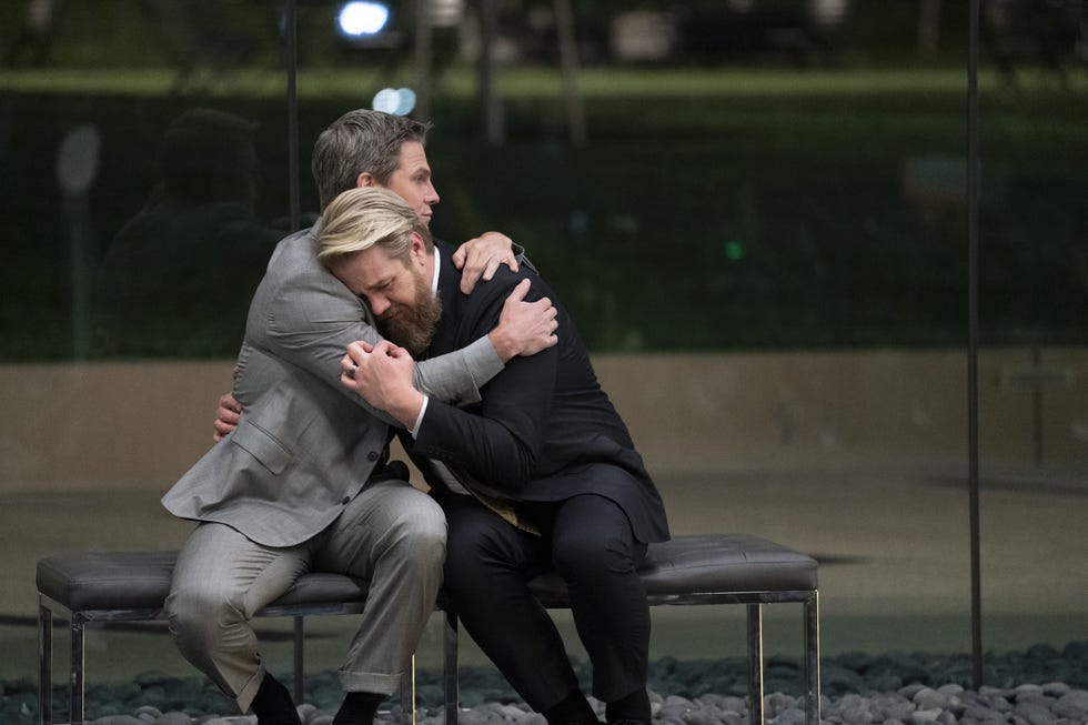 stephen amell as ted black, josh mcdermitt as stuart lane, suits la