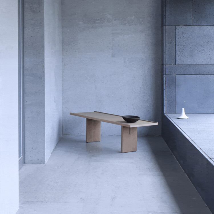 Sunlight Courtyard, Entrance Lobby of Aranya / SHISUO design office - Interior Photography, Concrete