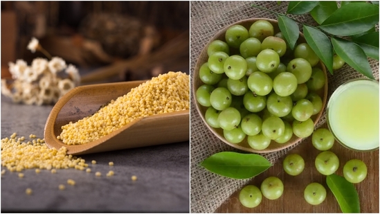 Millet and amla should be added to the daily diet.(Freepik, Unsplash)