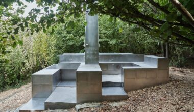 carroccera collective's steel house in italy imagines ritualistic living
