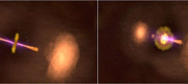 The universe's brightest lights have some dark origins