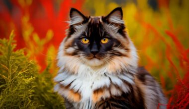 Illustration of a cat with the newly discovered salmiak coat color, transitioning from black to white (AI-generated, unrealistic). Credit: Ideogram.