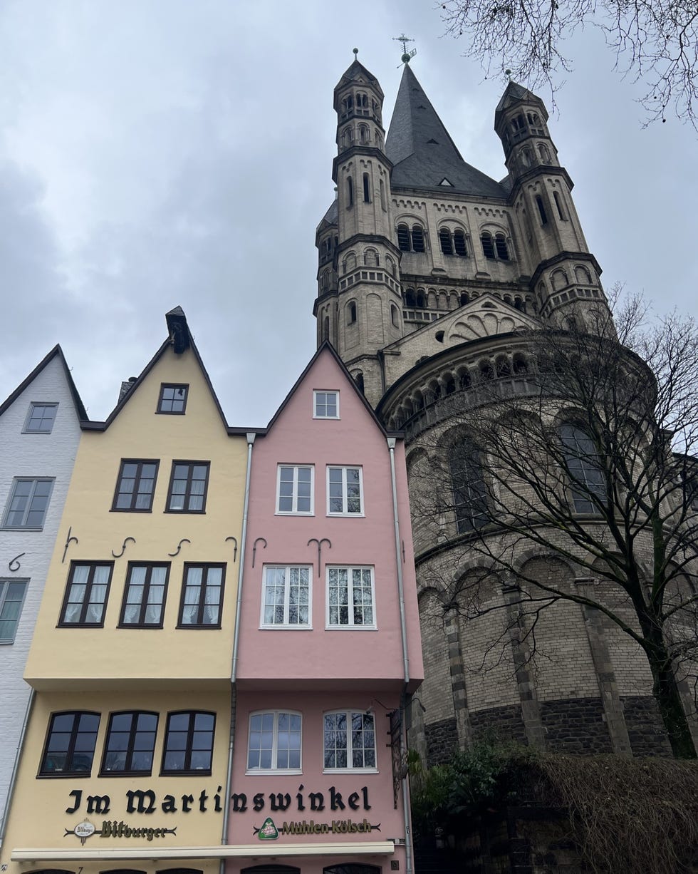 a large building with a tower