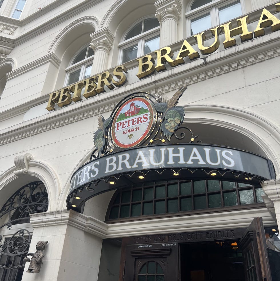 a building with a sign on it
