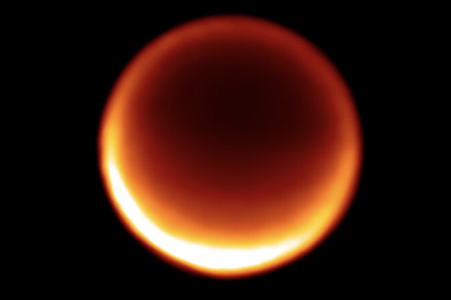 Webb images reveal methane clouds appearing at different altitudes in Titan’s northern hemisphere.