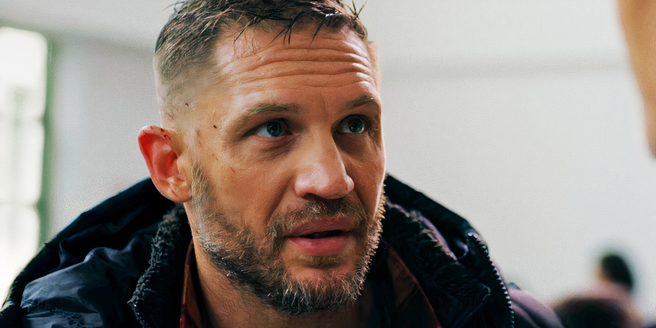 Tom Hardy looking intense as Patrick Walker in Havoc